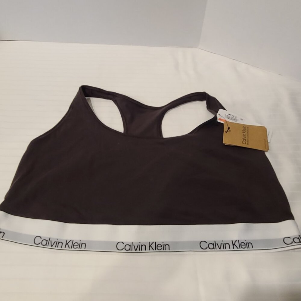 3X-Espresso Brown-CALVIN KLEIN MODERN COTTON Naturals Womens Unlined Bralette